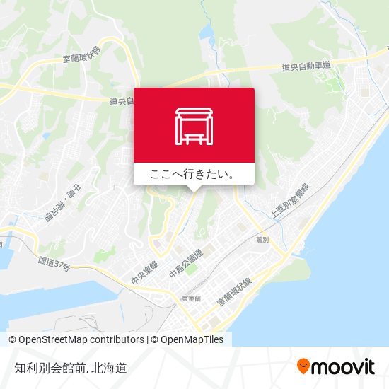 知利別会館前地図