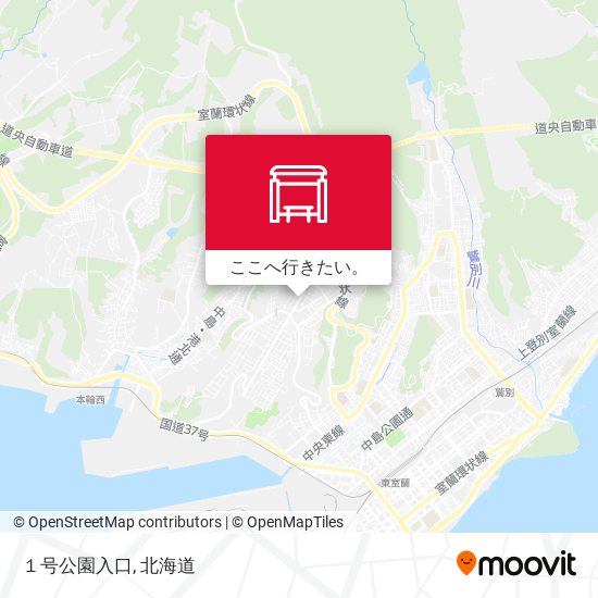 １号公園入口地図