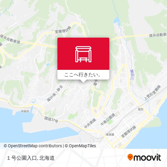 １号公園入口地図