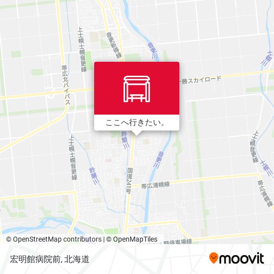 宏明館病院前地図