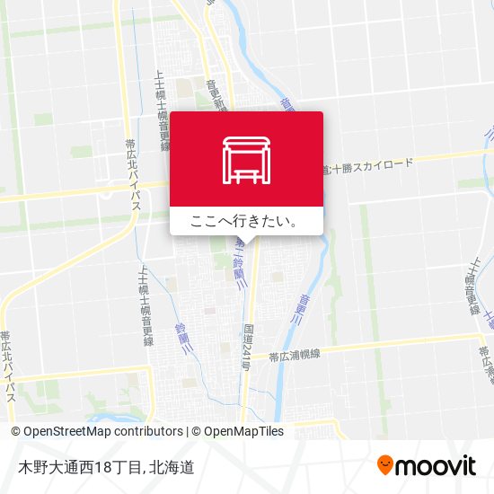 木野大通西18丁目地図