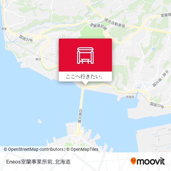 Eneos室蘭事業所前地図