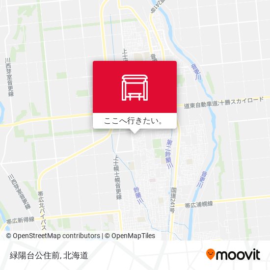 緑陽台公住前地図