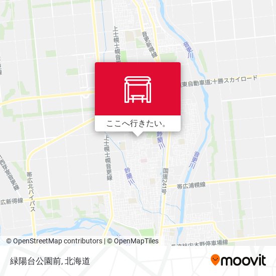 緑陽台公園前地図