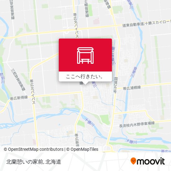 北蘭憩いの家前地図
