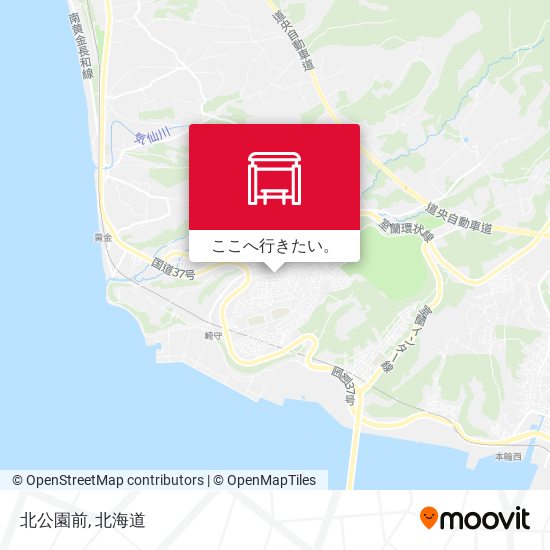 北公園前地図