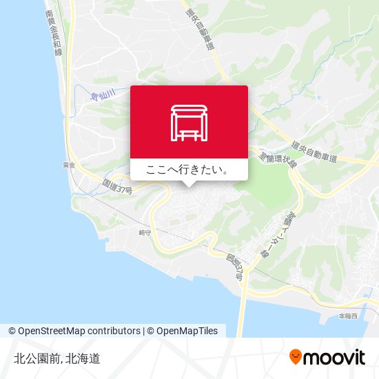 北公園前地図