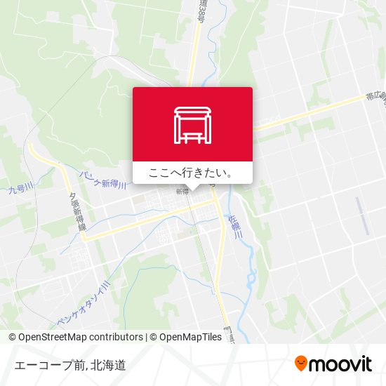エーコープ前地図