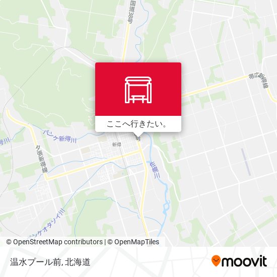 温水プール前地図