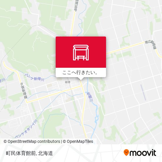 町民体育館前地図