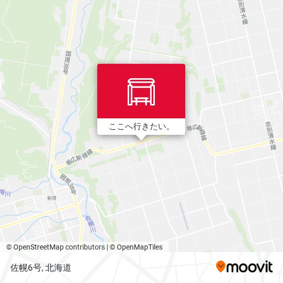 佐幌6号地図