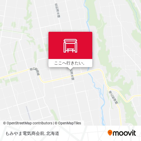 もみやま電気商会前地図