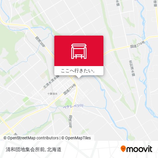 清和団地集会所前地図