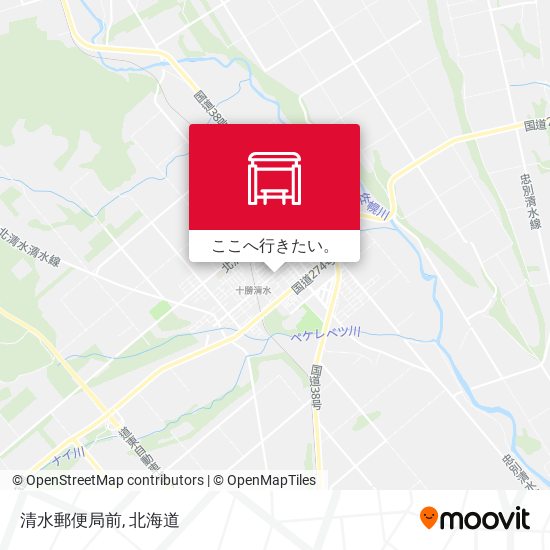清水郵便局前地図