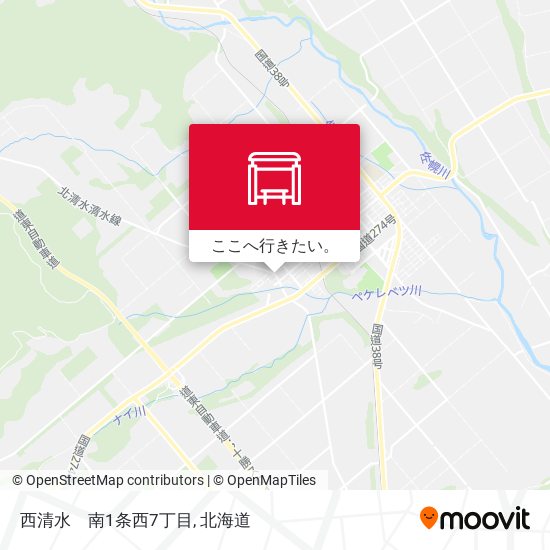 西清水　南1条西7丁目地図