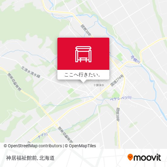 神居福祉館前地図