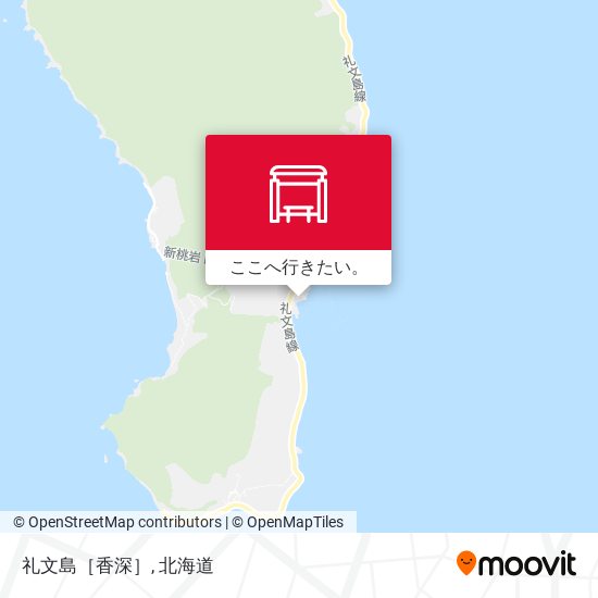 礼文島［香深］地図