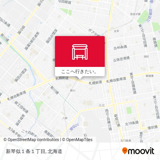 新琴似１条１丁目地図