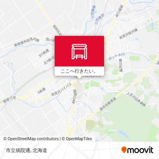 市立病院通地図