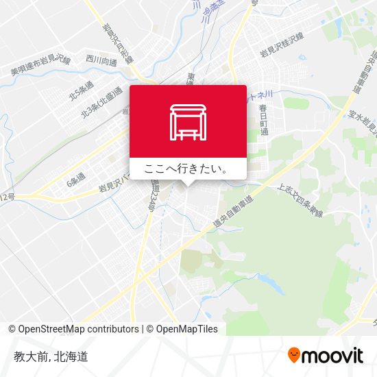 教大前地図