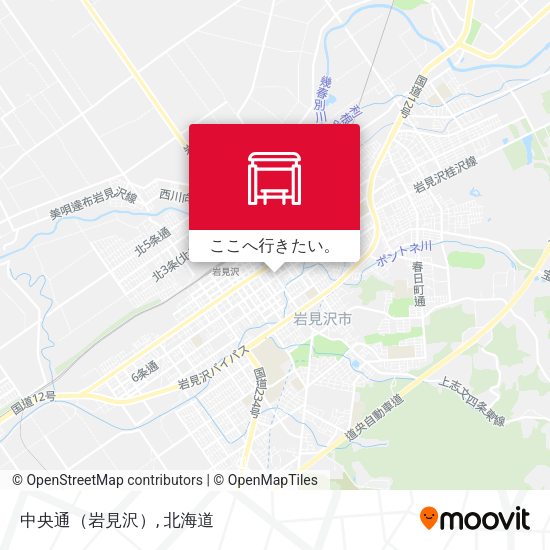 中央通（岩見沢）地図