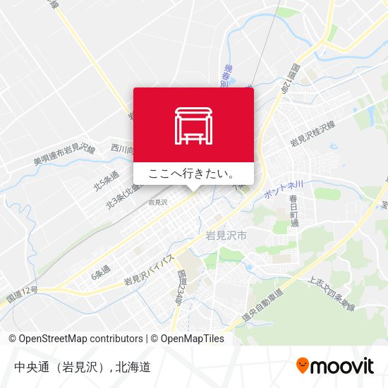 中央通（岩見沢）地図