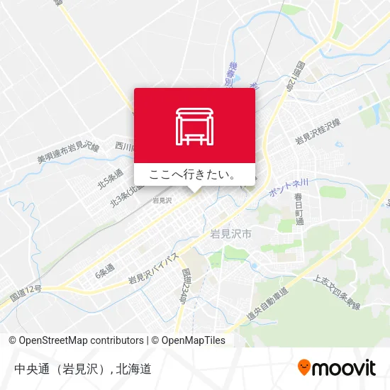 中央通（岩見沢）地図