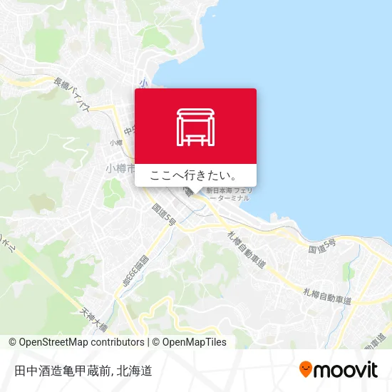 田中酒造亀甲蔵前地図