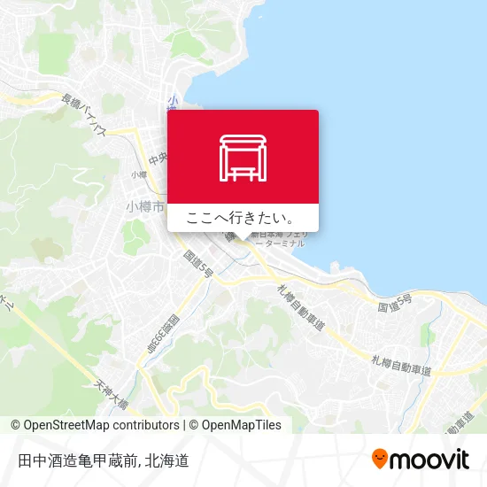 田中酒造亀甲蔵前地図