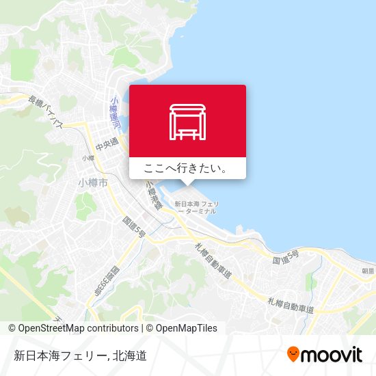 新日本海フェリー地図