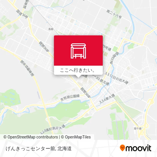 げんきっこセンター前地図