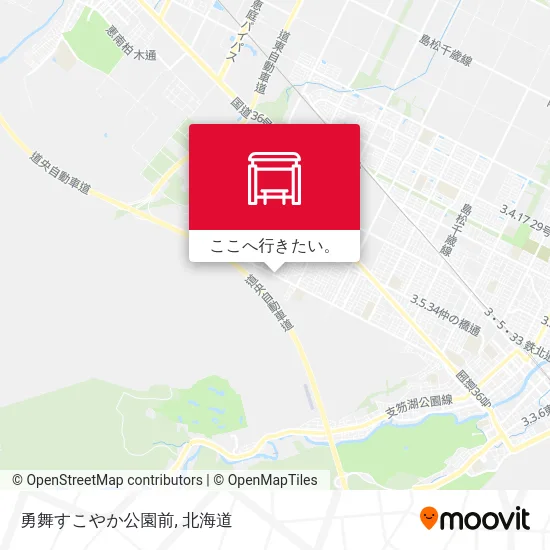 勇舞すこやか公園前地図