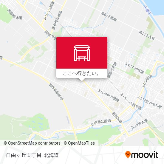 自由ヶ丘１丁目地図
