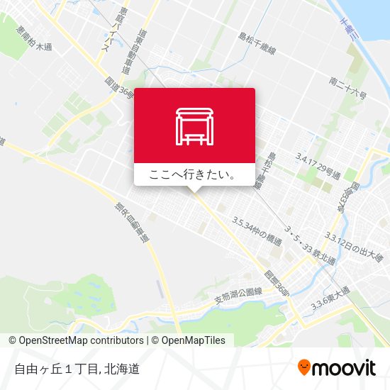 自由ヶ丘１丁目地図