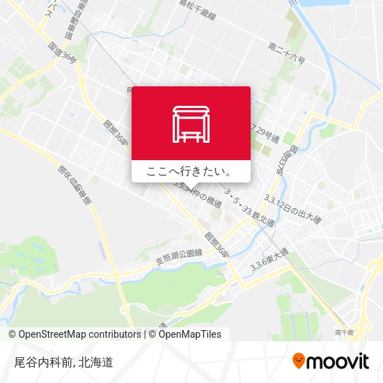 尾谷内科前地図