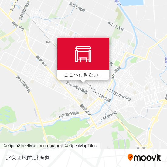 北栄団地前地図