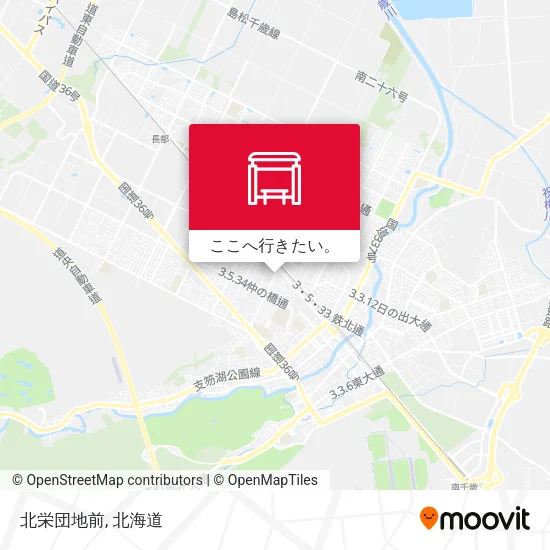 北栄団地前地図