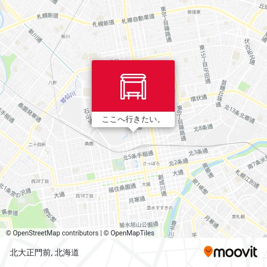 北大正門前地図