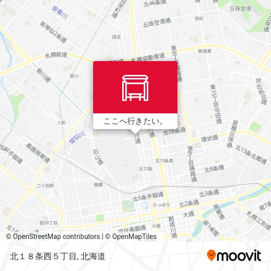 北１８条西５丁目地図