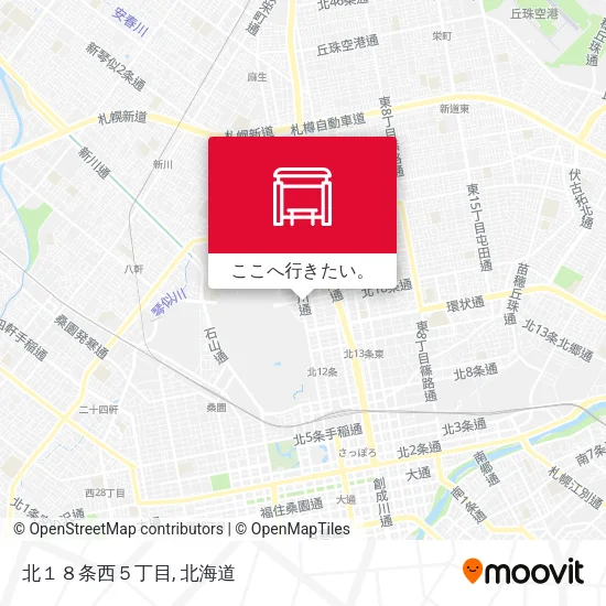 北１８条西５丁目地図