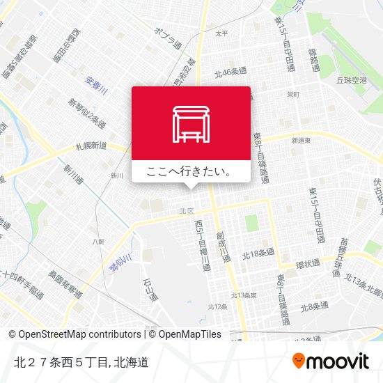 北２７条西５丁目地図