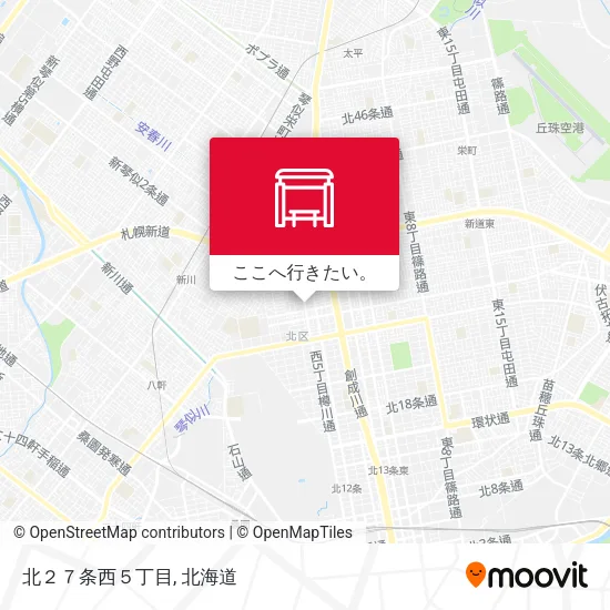 北２７条西５丁目地図