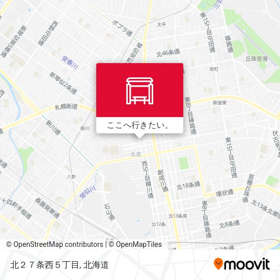 北２７条西５丁目地図