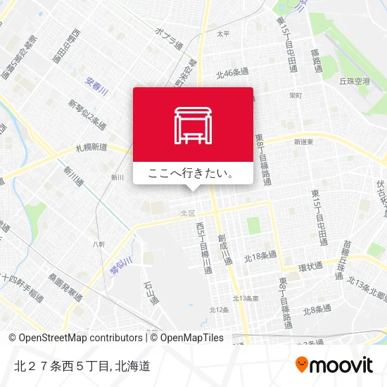 北２７条西５丁目地図