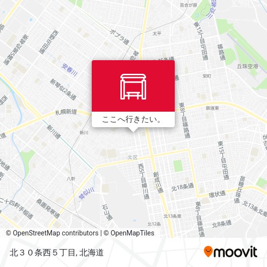 北３０条西５丁目地図