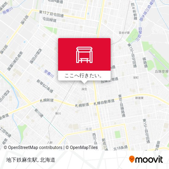 地下鉄麻生駅地図