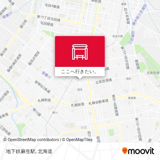 地下鉄麻生駅地図