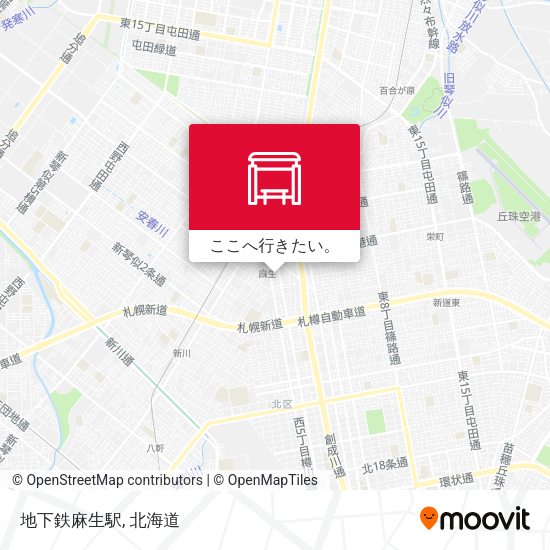 地下鉄麻生駅地図
