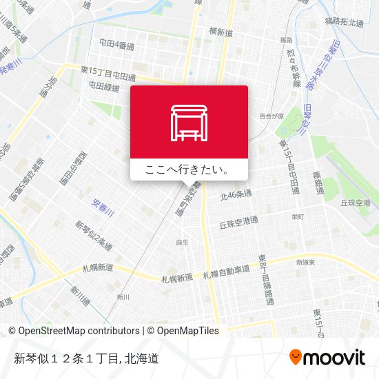 新琴似１２条１丁目地図
