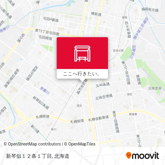 新琴似１２条１丁目地図